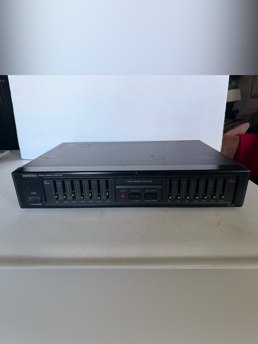 Onkyo EQ-101  7-Band Stereo Graphic Equalizer 1990s - Made in JAPAN -